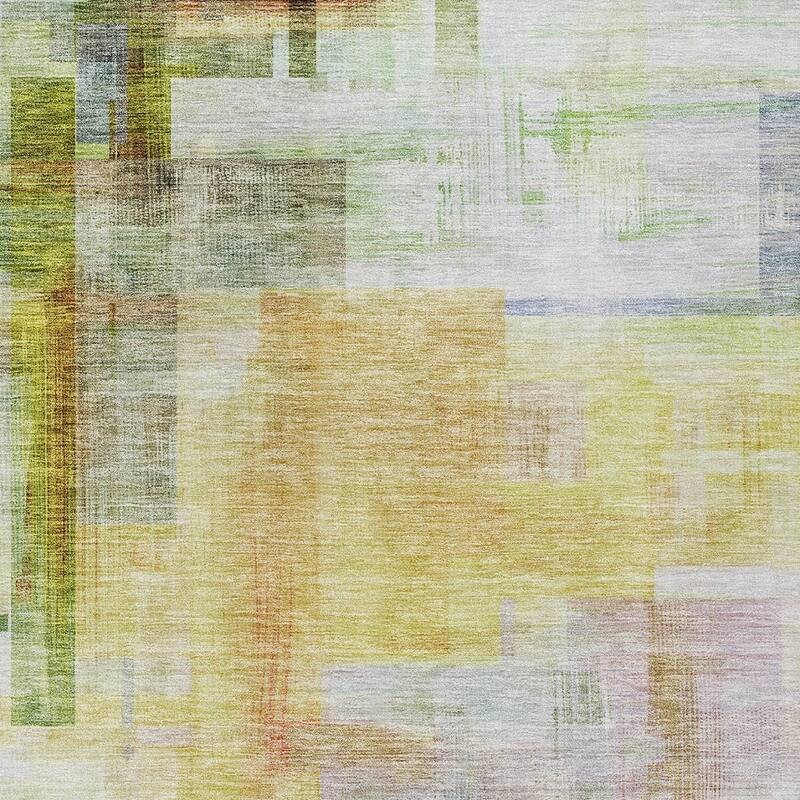 HomeRoots Abstract Transitional Rectangle Outdoor Rug