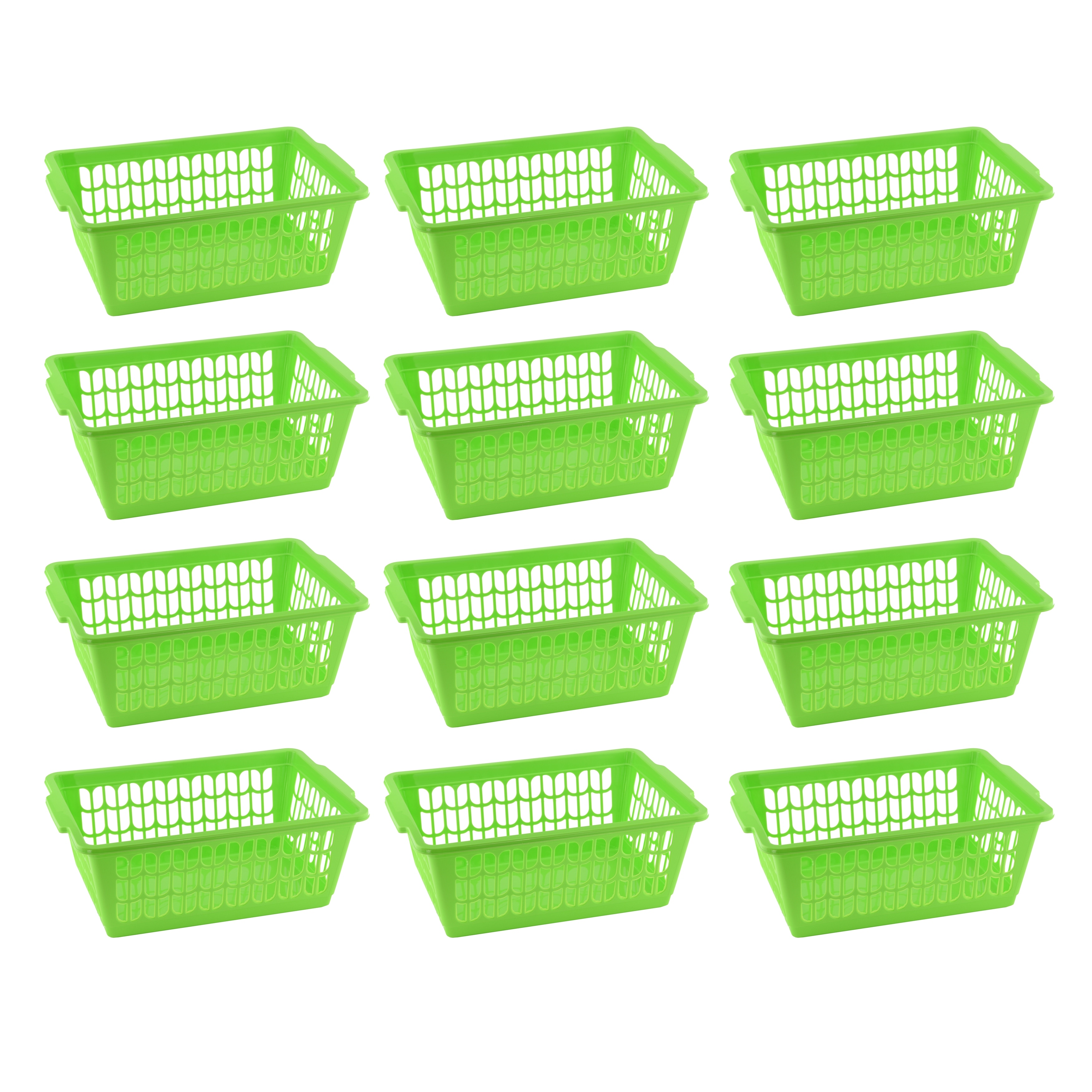 Small Plastic Storage Basket 11.5 x 7.75 x 4.25 Inch - Bathroom - Storage &  Organizer