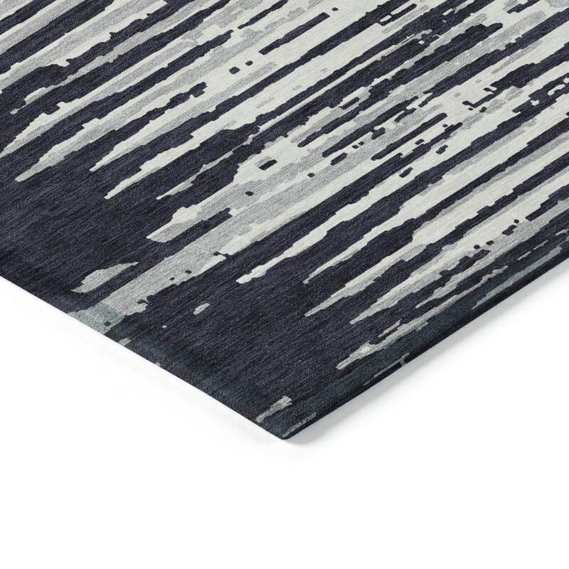 Machine Washable Indoor/ Outdoor Chantille Abstract Ombre Rug