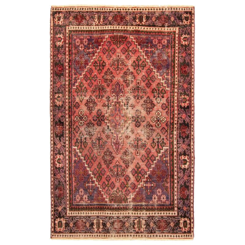 ECARPETGALLERY Hand-knotted Antalya Vintage Copper Wool Rug - 3'9 x 6'3