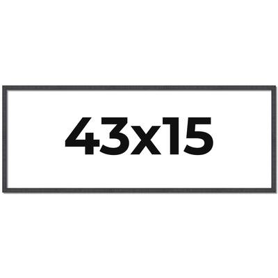 43x15 Frame Brown Picture Frame - Complete Modern Photo Frame Includes