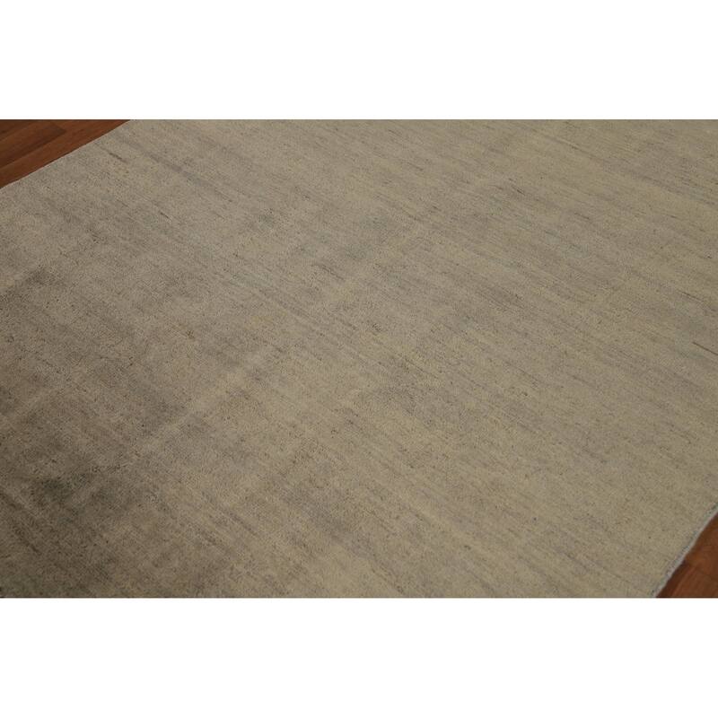 Gabbeh Modern Area Rug Hand-Knotted Wool Carpet - 4'9" x 6'7"