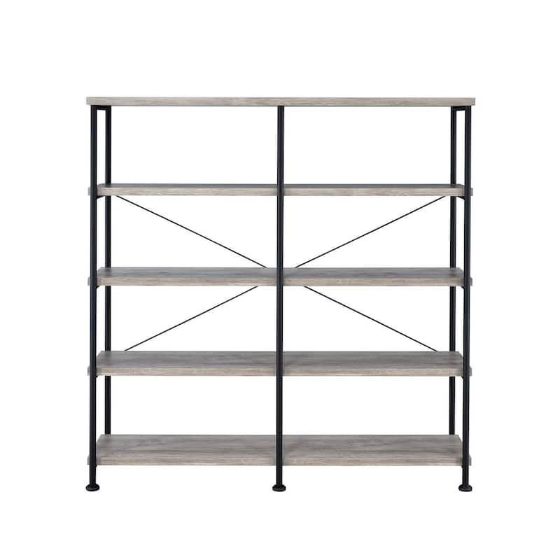 Glazer Industrial Double-wide Bookcase
