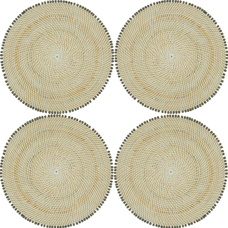 Beaded Edge Design Table Mats (Set of 4)