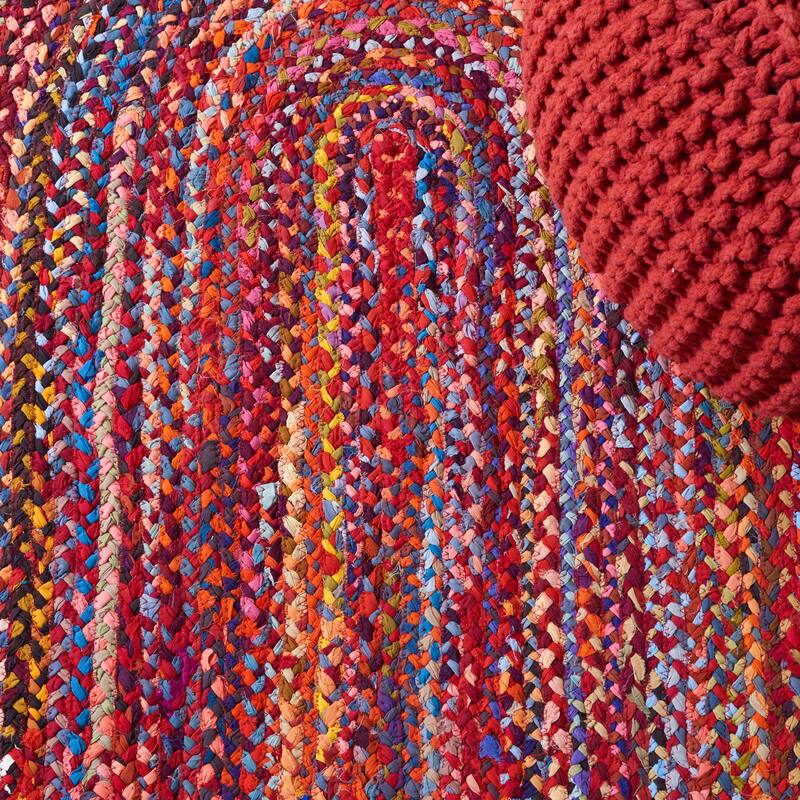 SAFAVIEH, Handmade Braided Teodora Country Cotton Rug