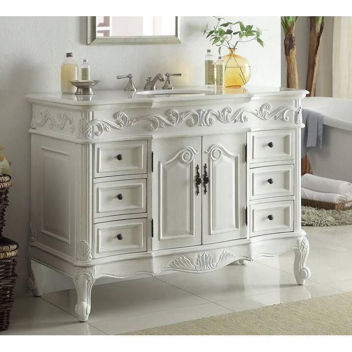 Benton Collection 48 Inch Breston Single Sink Bathroom Vanity