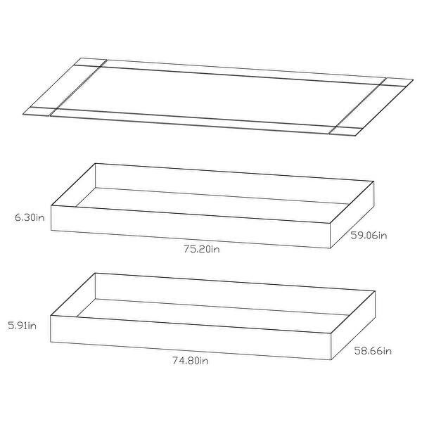 dimension image slide 7 of 9, Morgan Contemporary Metal Frame Bunk Bed