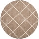 preview thumbnail 68 of 135, SAFAVIEH Hudson Shag Estella Diamond Trellis 2-inch Thick Rug 11' x 11' Round - Beige/Ivory