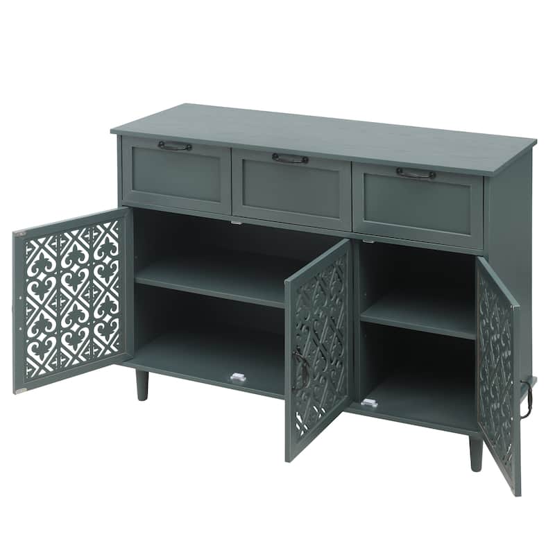 3 Door 3 Drawer Cabinet American Furniture Suitable for Bedroom