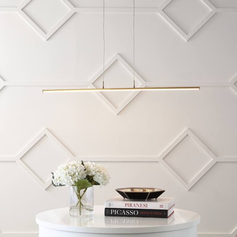 JONATHAN Y Lighting Conley 40" Wide LED Linear Chandelier