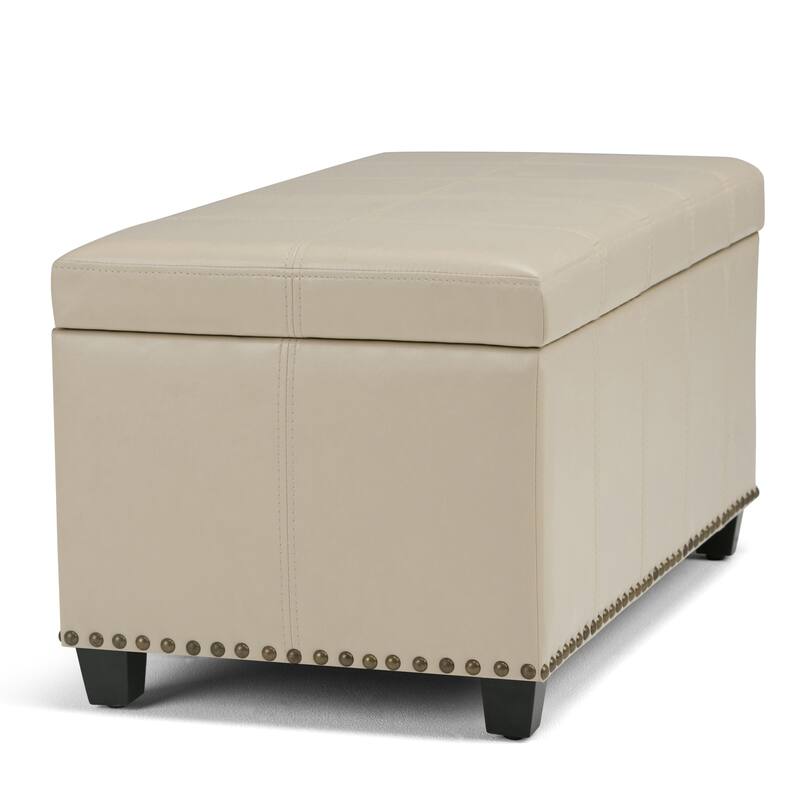 Modern Storage Ottoman Bench for Living Room