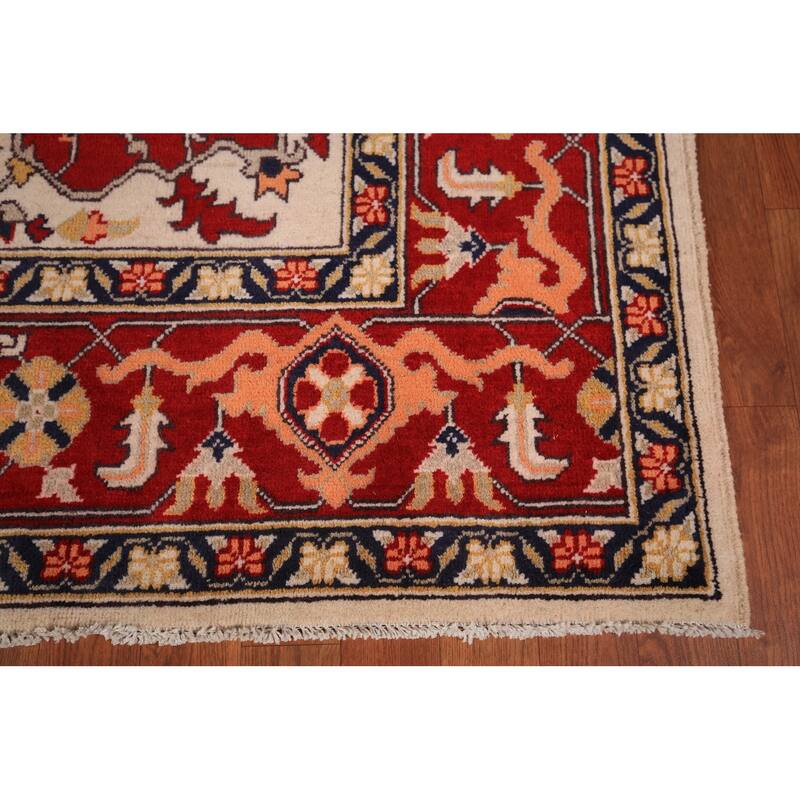Red Sultanabad Oriental Area Rug Handmade Wool Carpet - 8'0" x 9'8"