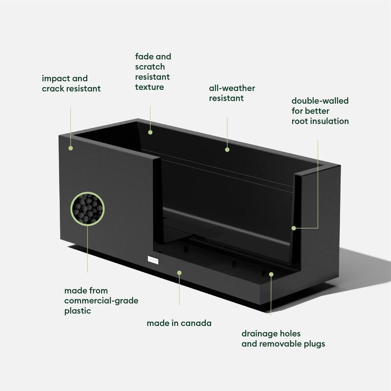 Block Series Long Box Planter
