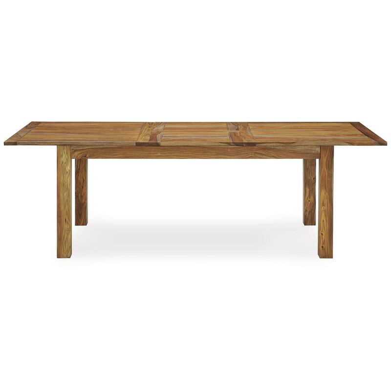 Signature Design by Ashley Dressonni Brown Dining Extension Table - 93.5" W x 35.5" D x 30" H