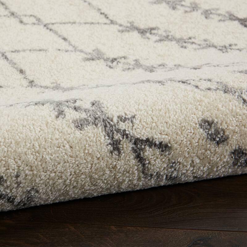Nourison Passion Tribal Geometric Ivory Grey Area Rug