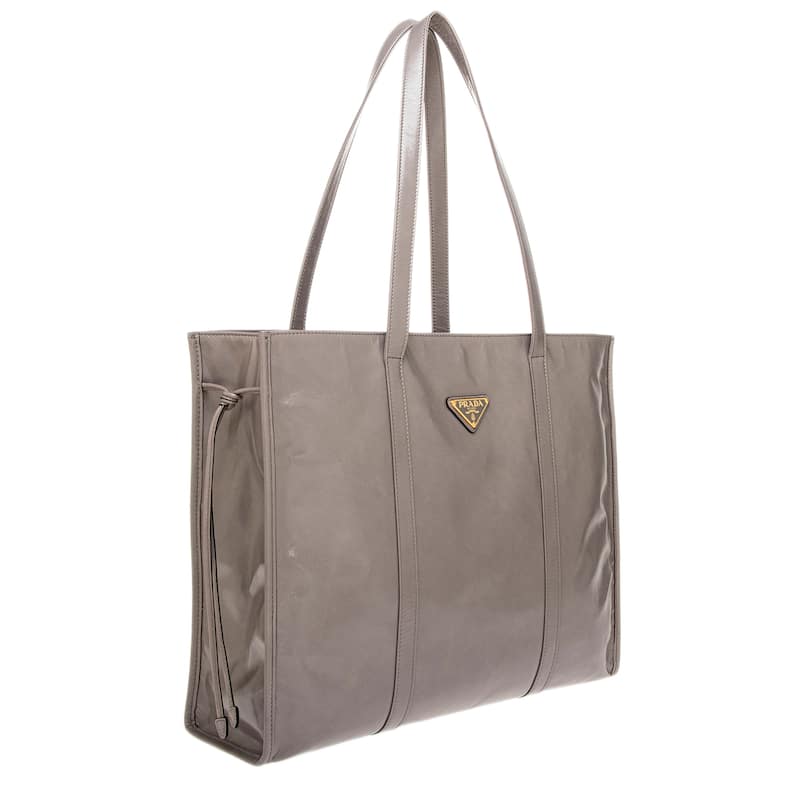 Prada Large Leather Tote Bag