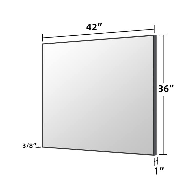 QuivaraView Wall Mounted Aluminum Frame Bathroom Vanity Mirror