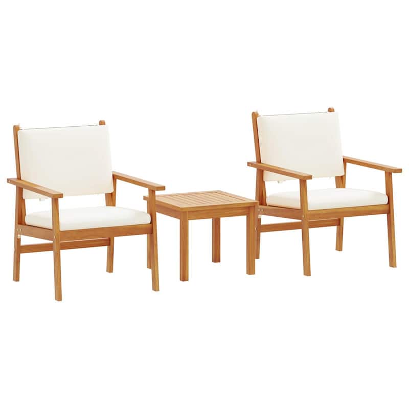 vidaXL 3/4/5/6 Piece Garden Sofa/Dining/Bistro Set with Cushions Solid Wood Acacia