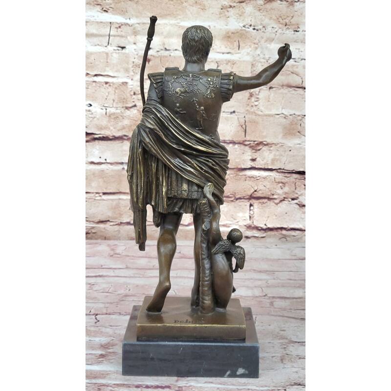 Augustus Of Prima Porta - Bronze Sculpture Roman Statue Replica Octavian Caesar