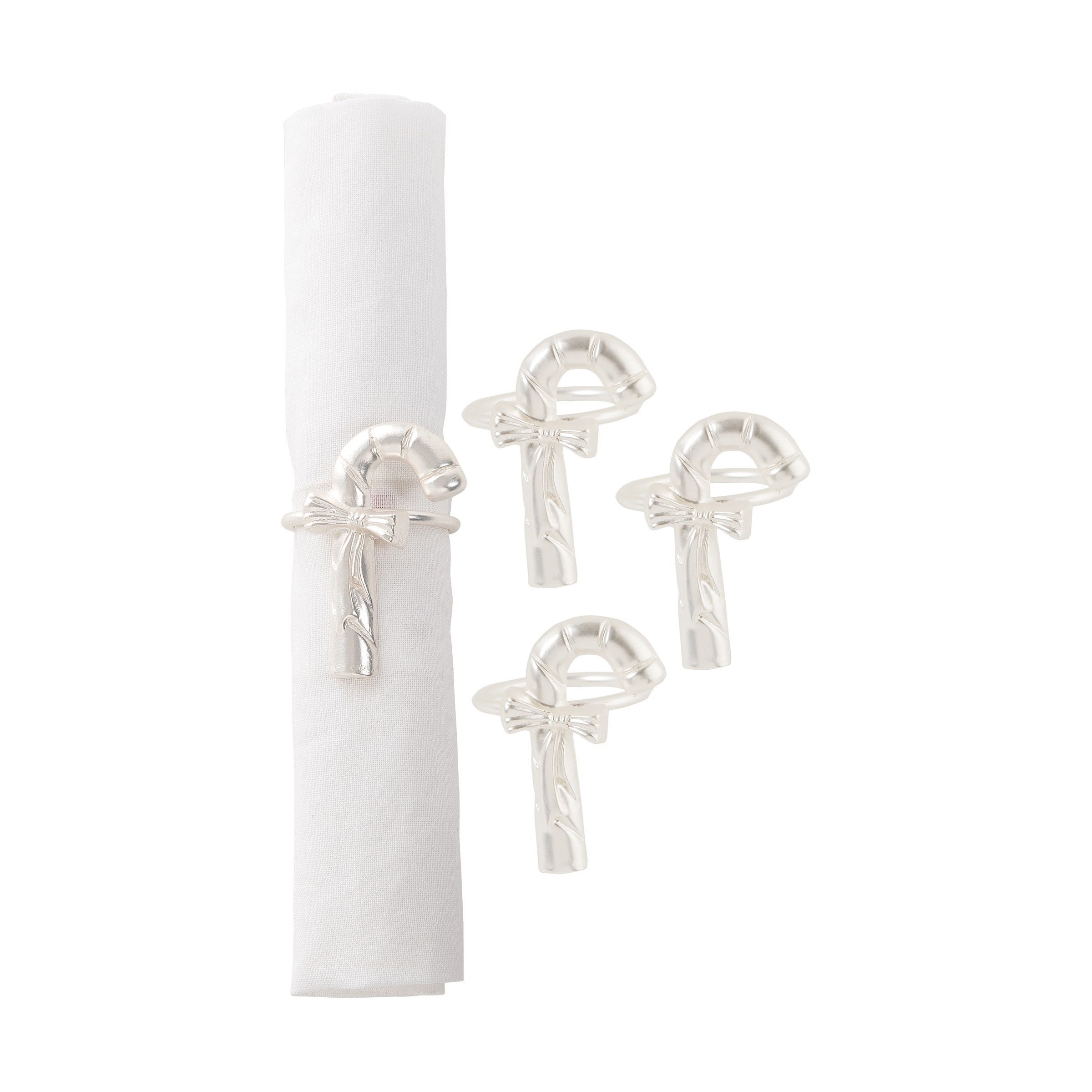 Candy Cane Napkin Ring, Set of 4 - Set of 4