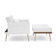 preview thumbnail 27 of 34, Recline Velvet Upholstered Sofa Chair with Ottoman Two Arm Pocket and Wood Frame, Include 1 Pillow and Adjustable Backrest