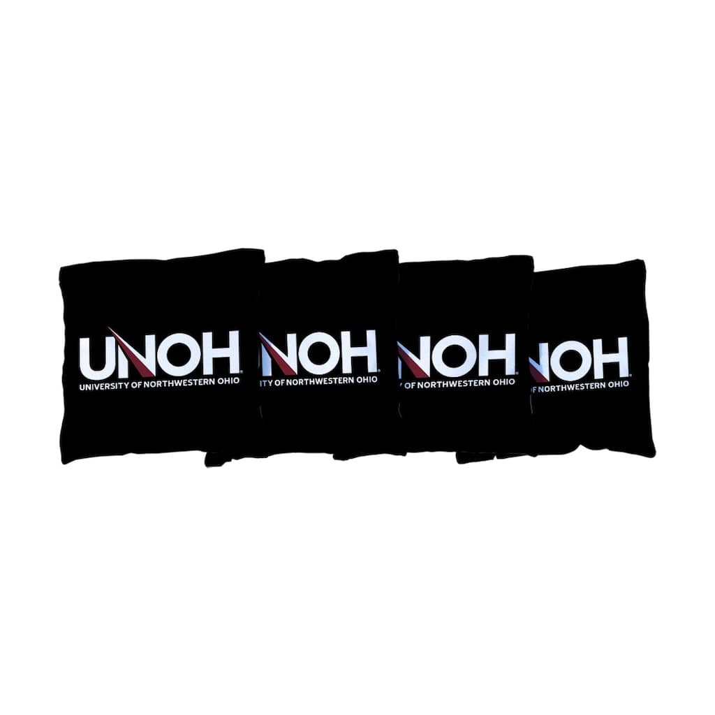 Northwestern Ohio Racers Black Cornhole Bags