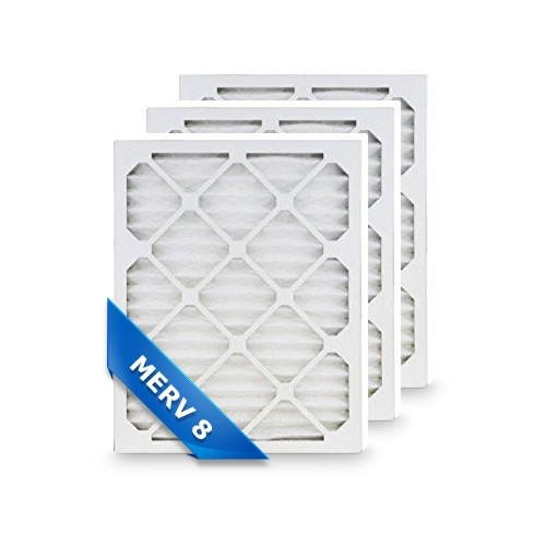High Quality Pleated Furnace Air Filter 12x20x1 Merv 8 (3-Pack)