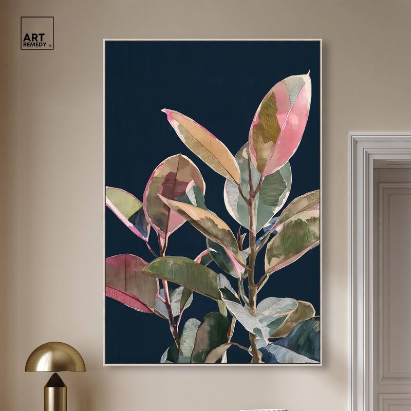 Fuchsia Frond II Canvas by Art Remedy