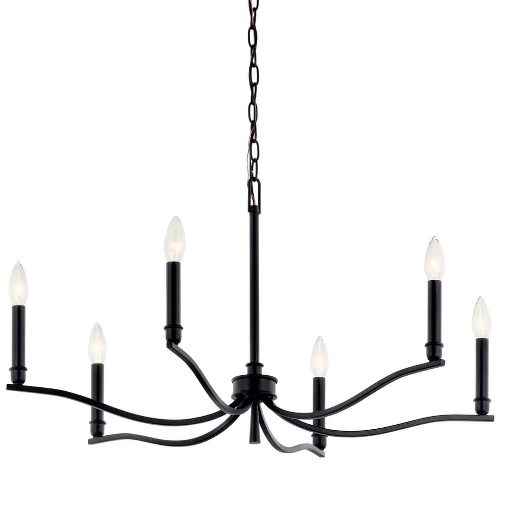 Kichler 52695 Malene 6 Light 32" Wide Taper Candle Style Chandelier