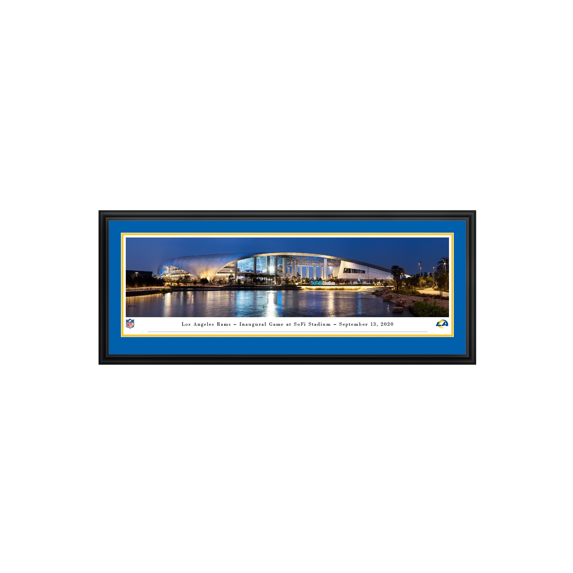 : SoFi Stadium, Home of the LA Rams - 44x18-inch Double