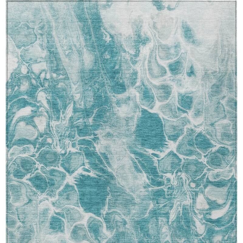 HomeRoots Abstract Transitional Rectangle Outdoor Rug