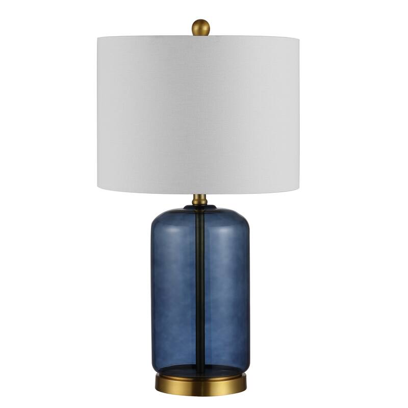 SAFAVIEH Lighting Gosselke 26-inch Glass Table Lamp - 14" x 14" x 26" - 14Wx14Dx26H