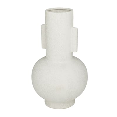 Ceramic Handmade Decorative Vase - White - CosmoLiving by Cosmopolitan