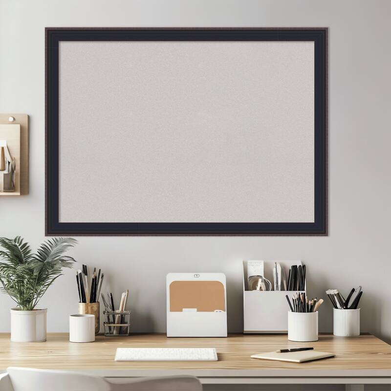 Havana Black Bronze Framed Cork Board - Bulletin Board, Organization Board, Pin Board