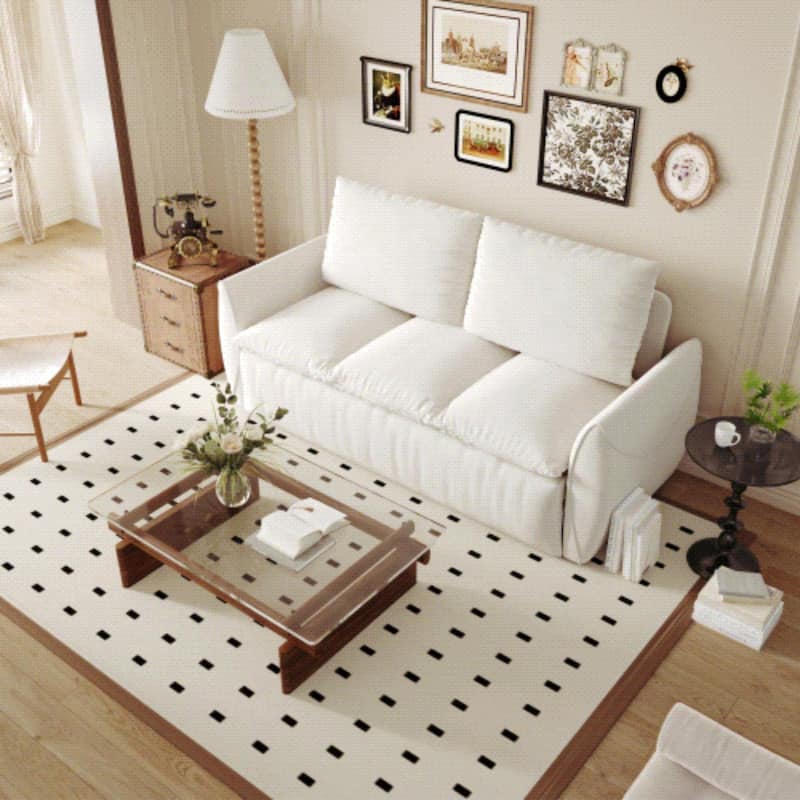 3-Seat Convertible Sleeper Sofa Bed with 2-in-1 Pillow & Blanket Set