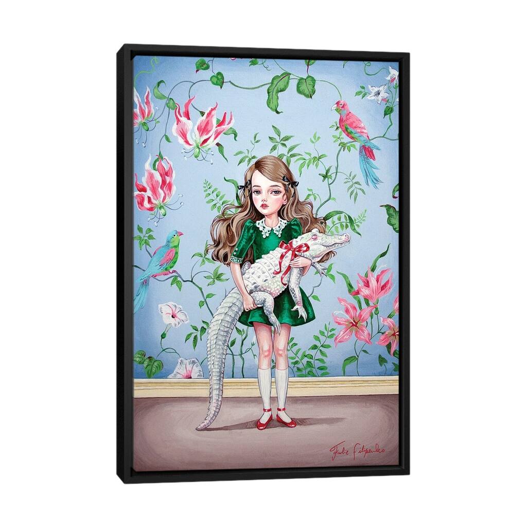 iCanvas "My First Cat" by Julie Filipenko Framed Canvas Print