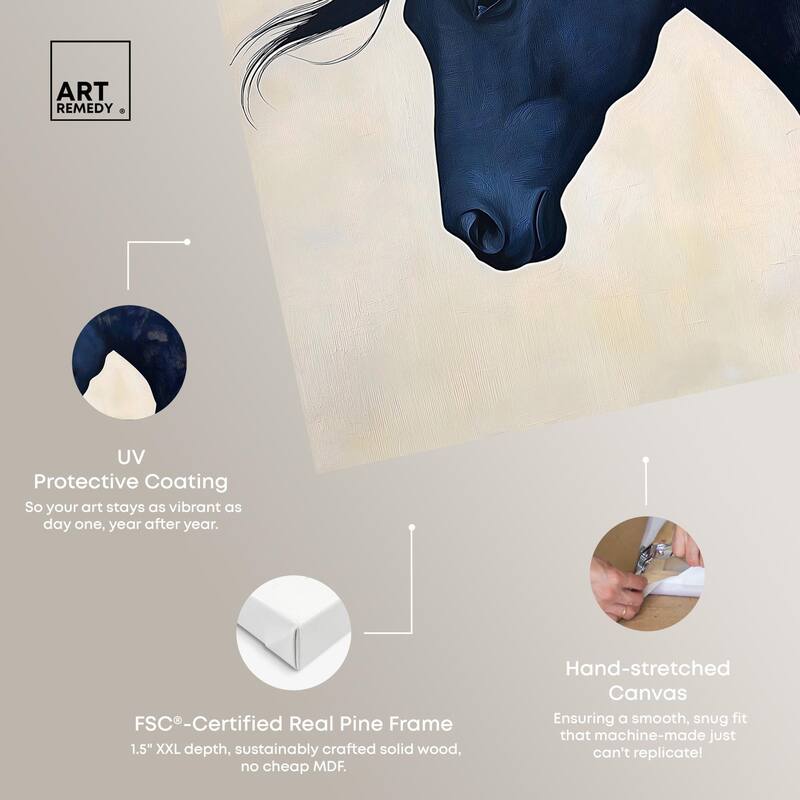 Blue Horse I Canvas by Art Remedy, Gallery Wrapped