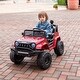 preview thumbnail 1 of 19, 12V Ride On Car For Kids, Battery Powered Electric Vehicles With Remote Control, Built-in Music, Horn, Independent Swing Red