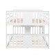 preview thumbnail 20 of 21, Full Over Full Bunk Bed with Guardrails - Sturdy Pine Wood Design