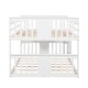 preview thumbnail 8 of 9, Full Over Full Bunk Bed with Ladder and Guardrails, Solid Pine Wood Construction