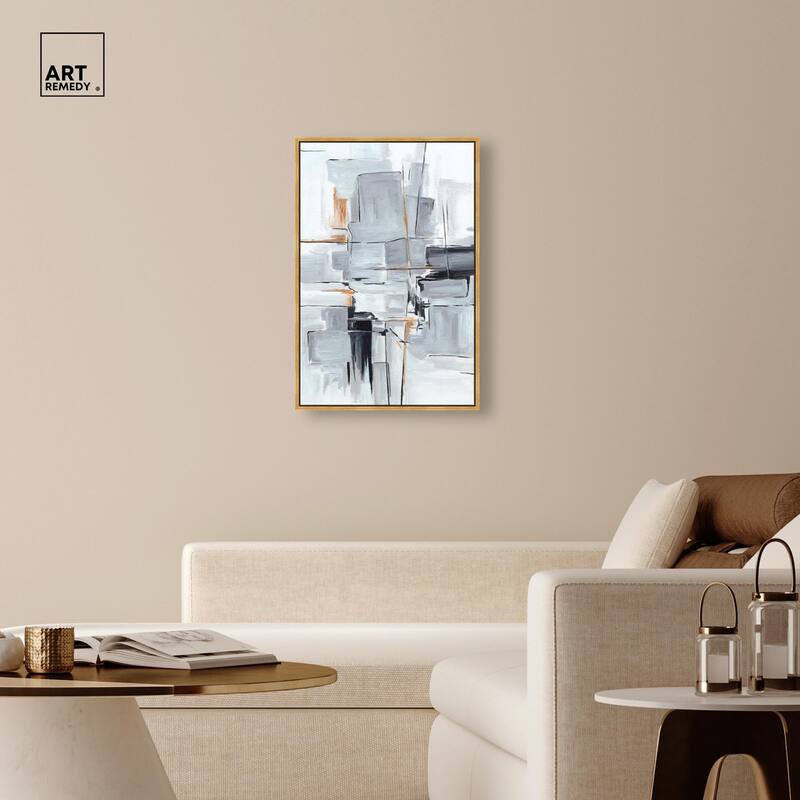Elegant Grey Shades I Canvas by Art Remedy