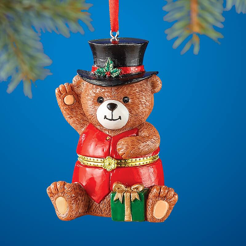 Animal Christmas Ornament Trinket Boxes - 5.130 x 4.000 x 3.880 - Multi