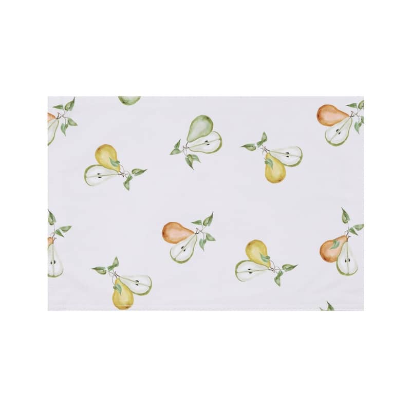 Laural Home French Pears Placemat Set of 4 - 13" x 19"