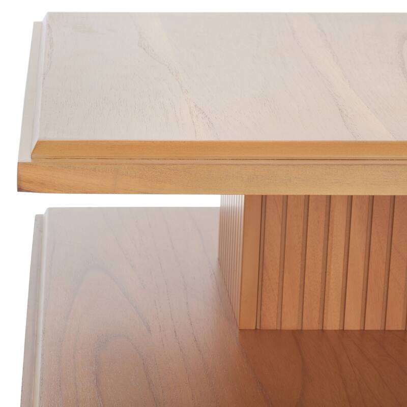 SAFAVIEH Ava 2-Shelf Accent Table - 24" L x 24" D x 21" H - 24Wx24Dx21H
