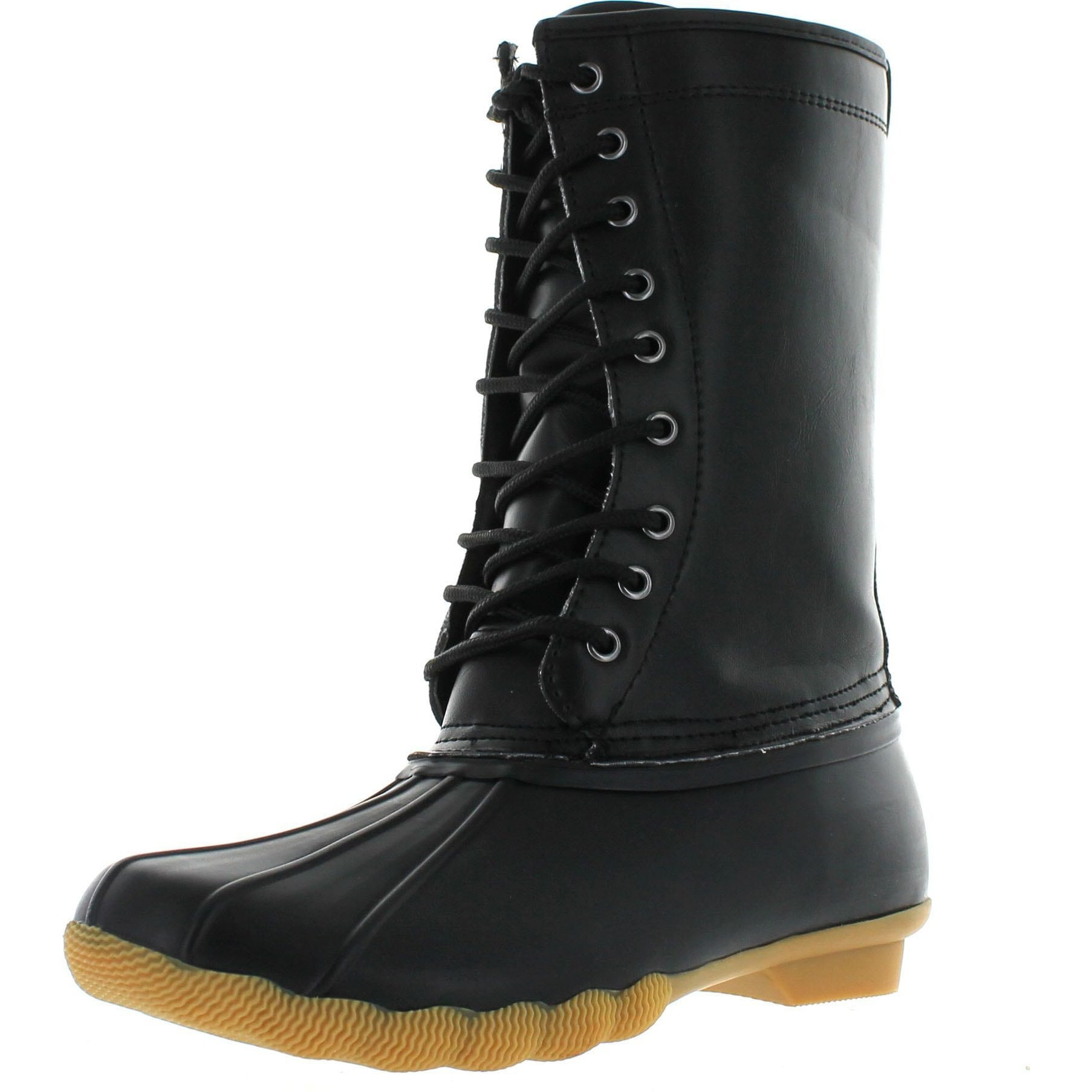 lace up duck boots womens
