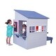 preview thumbnail 2 of 2, KidKraft Modern Outdoor Playhouse - White - N/A