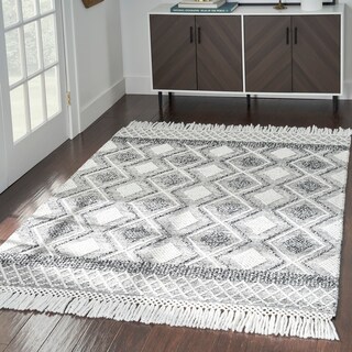 New Concept Washables Boho Moroccan Flat Woven Area Rug