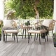 preview thumbnail 9 of 20, Moasis 5-Piece Outdoor Wicker Patio Bistro Set with Footrest Ottomans