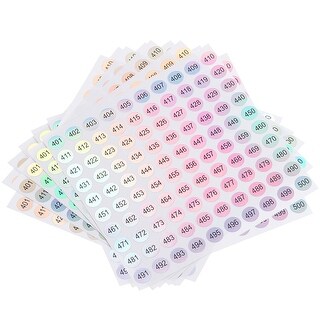 Click Number Sticker Laser Number Stickers, Number Round Self Adhesive Reflective Stickers ...