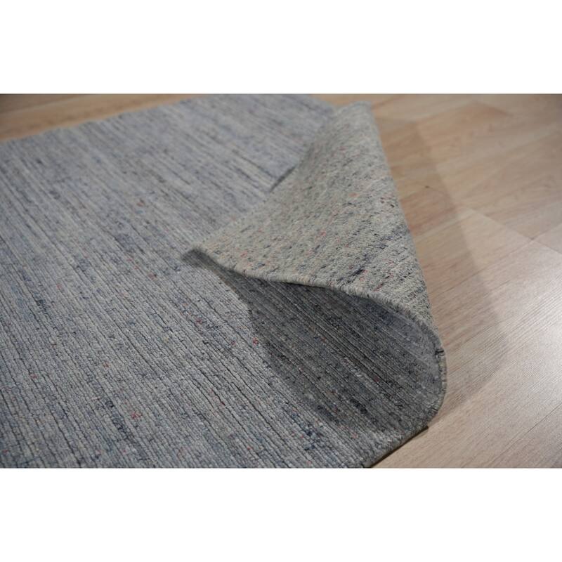 Blue Contemporary Solid Color Solid Area Rug - 3' x 5'